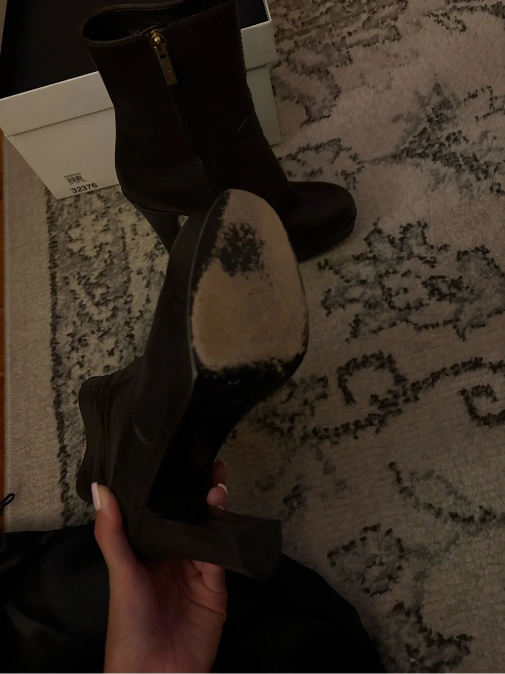Yves Saint Laurent Chocolate Brown Ankle Boots